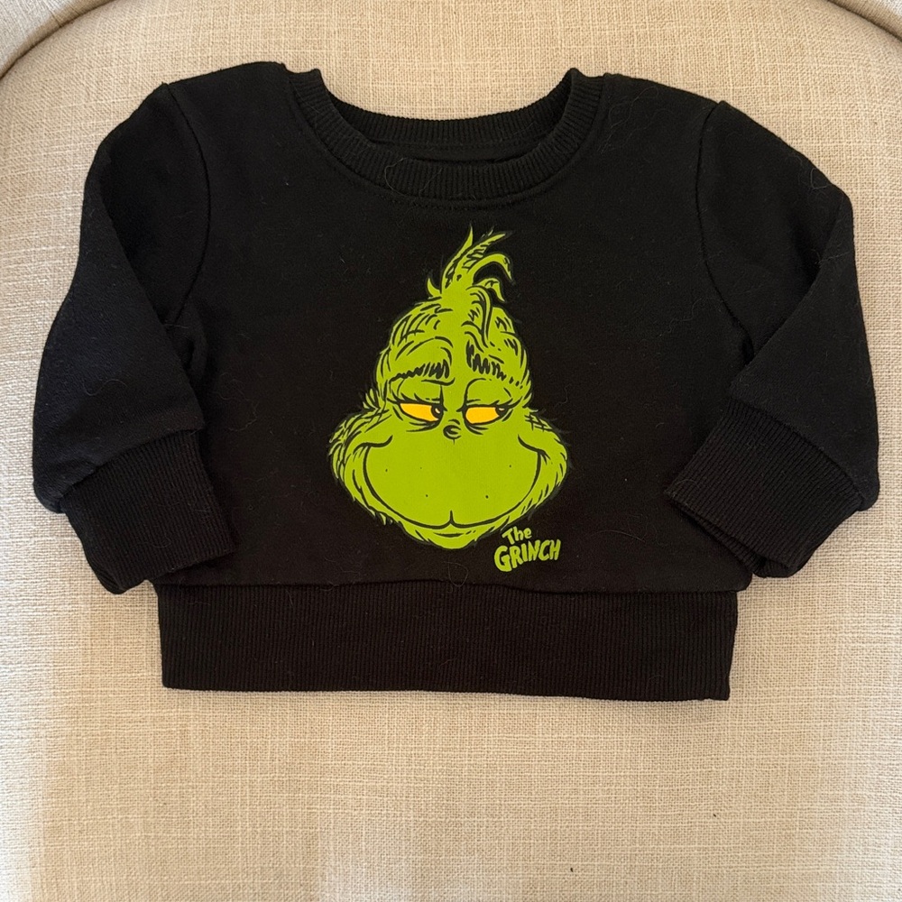 The Grinch Black Kids Sweatshirt